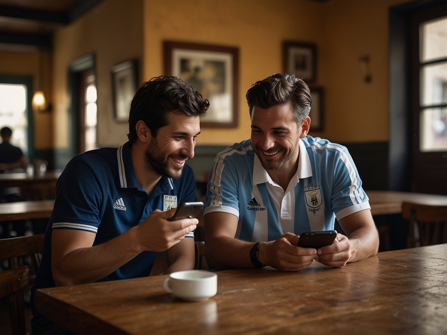 Jugadores usando la app de PkBets